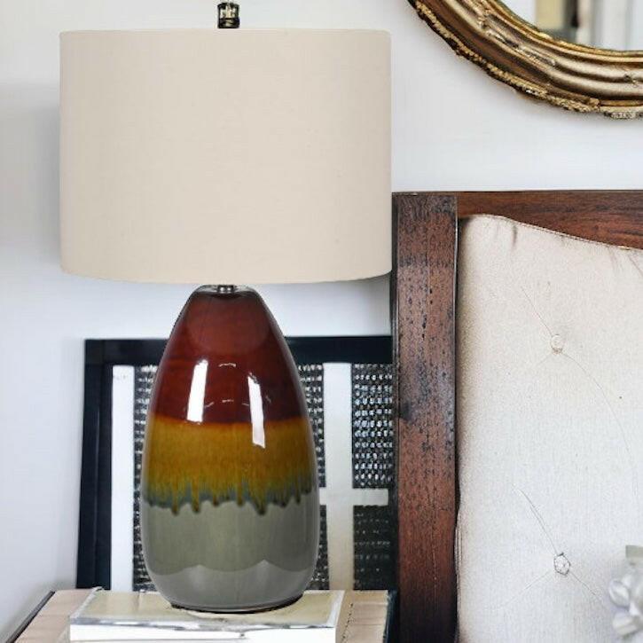 Drip Glaze Table Lamp.