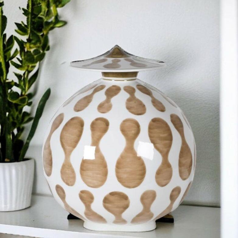 Large Handpainted Jar.