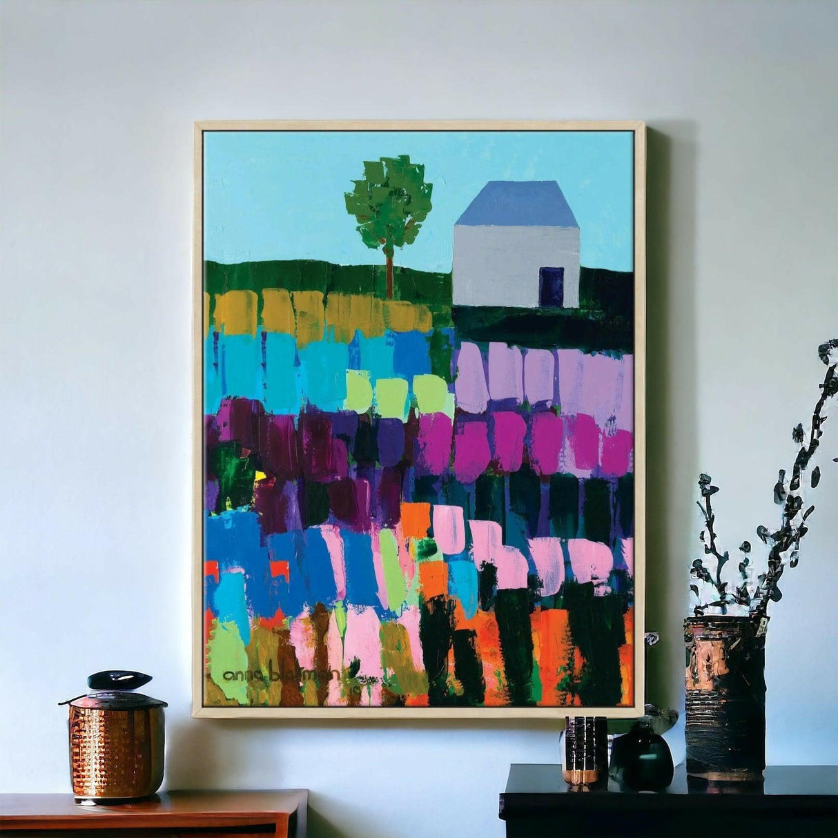 Heacham Framed Canvas Print by Anna Blatman.