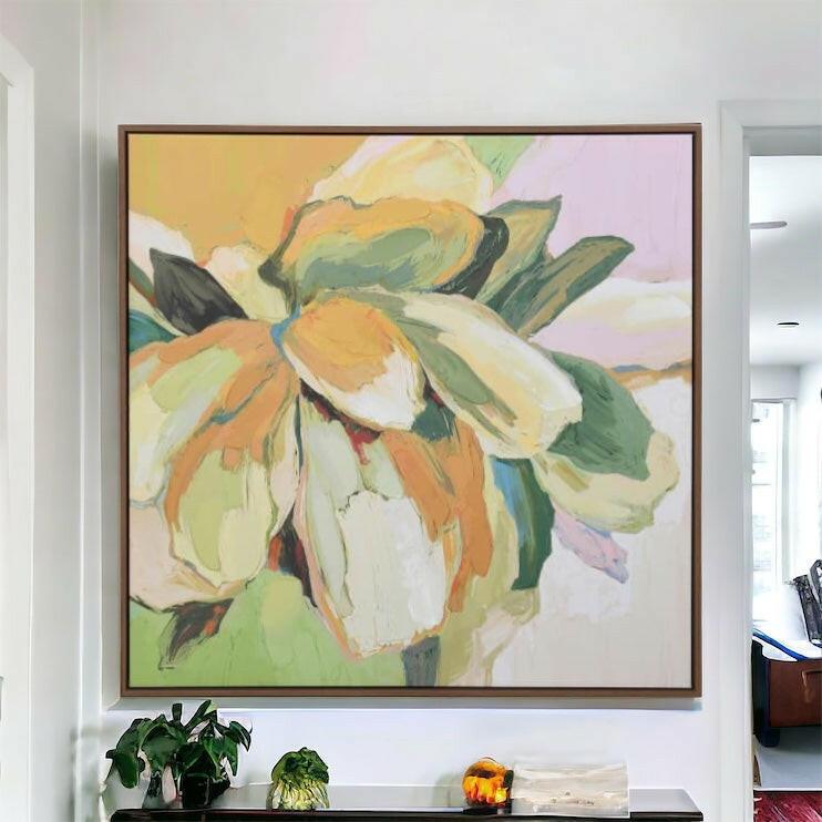 Bright Floral Canvas.