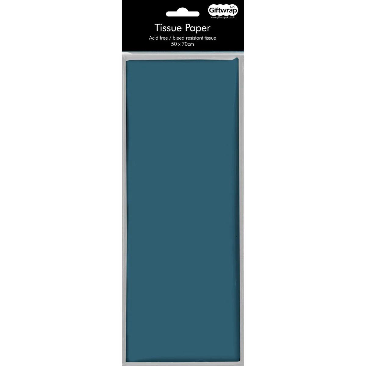 Teal Blue Tissue Paper.