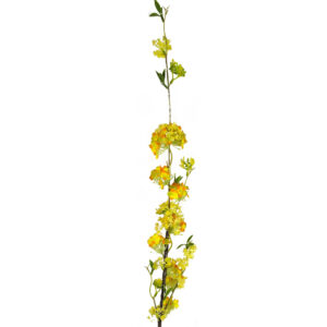 Artificial Large Yellow Blossom Spray Stem – 100cm