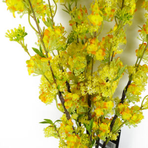 Artificial Large Yellow Blossom Spray Stem – 100cm