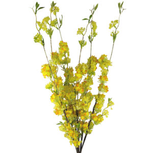 Artificial Large Yellow Blossom Spray Stem – 100cm
