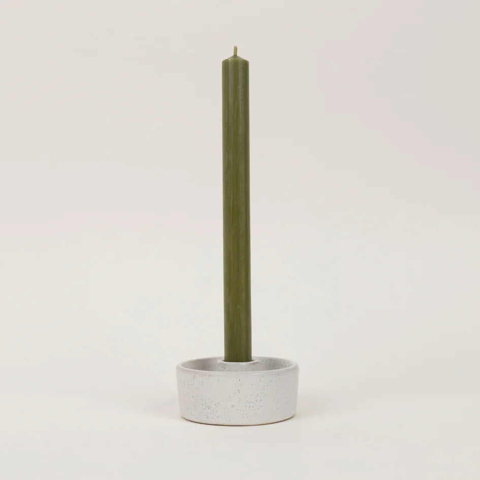 Olive Dinner Candle