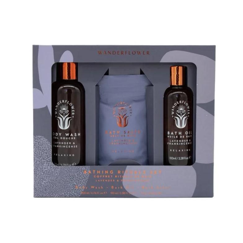 Wanderflower Bath Rituals Set.