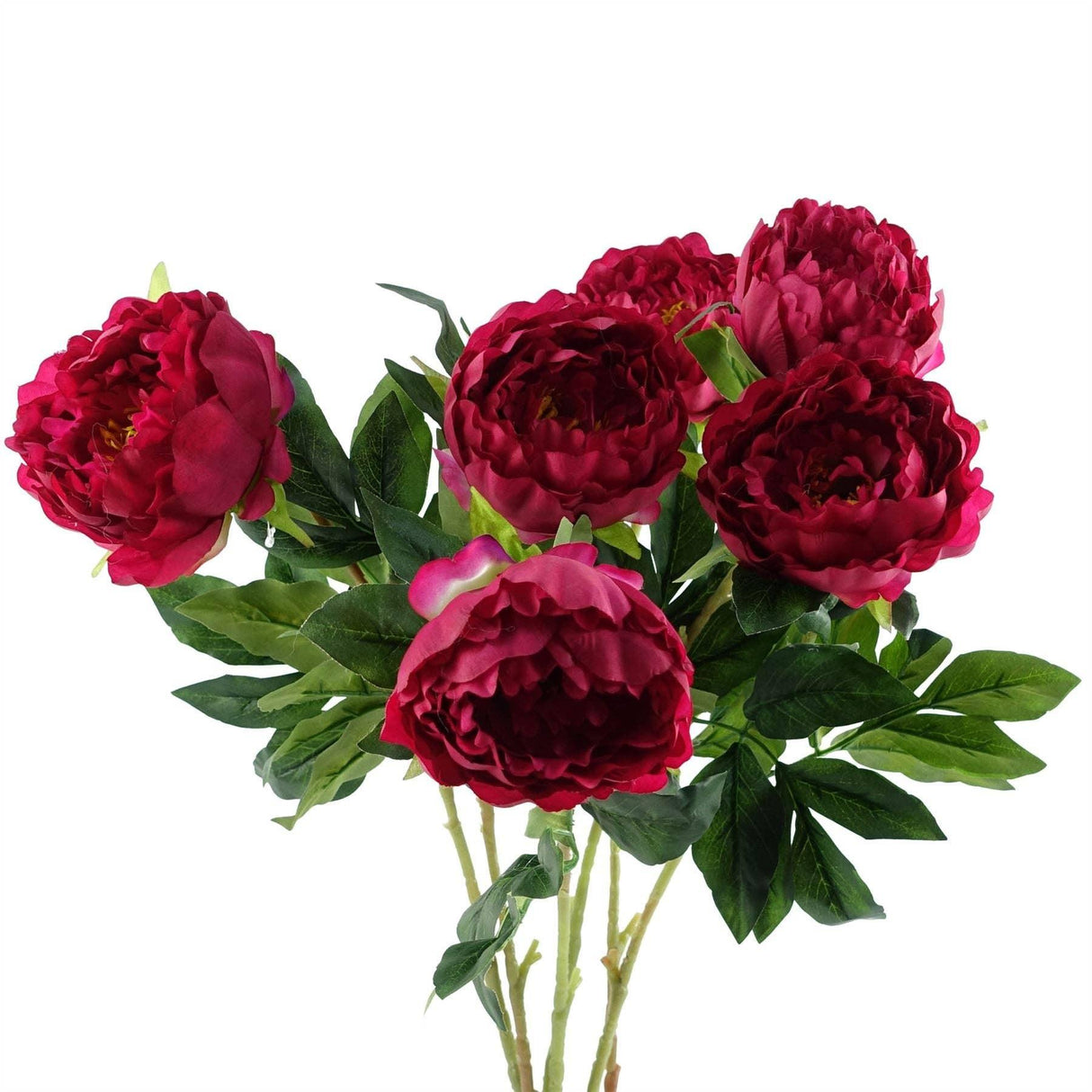 Dark Pink Peony Stem 80cm