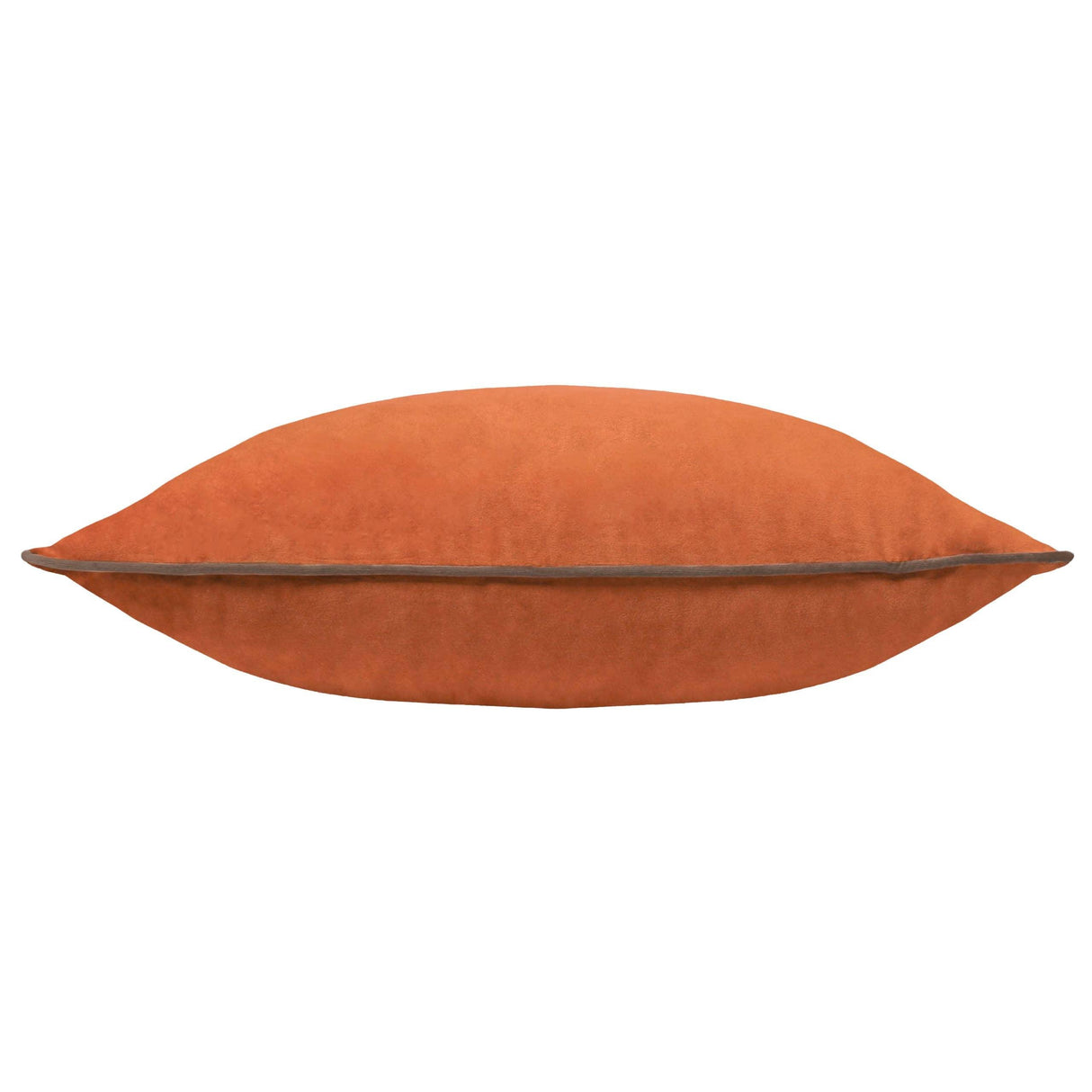 Riva Home - Meridian Velvet Cushion Pumpkin/Mocha: Pumpkin/Mocha / Polyester Filled / 55 x 55cm.