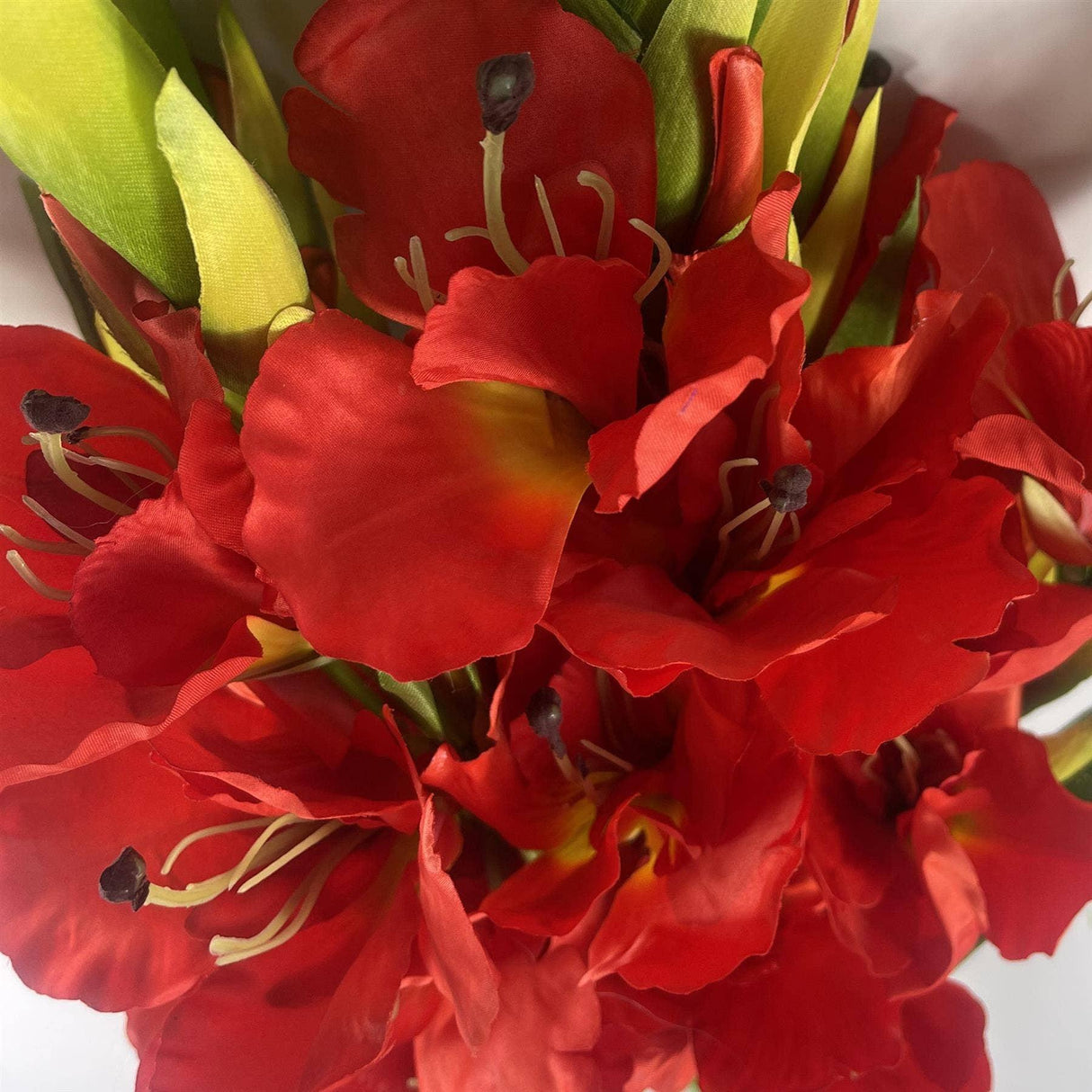 Artificial Orange Gladioli Stem