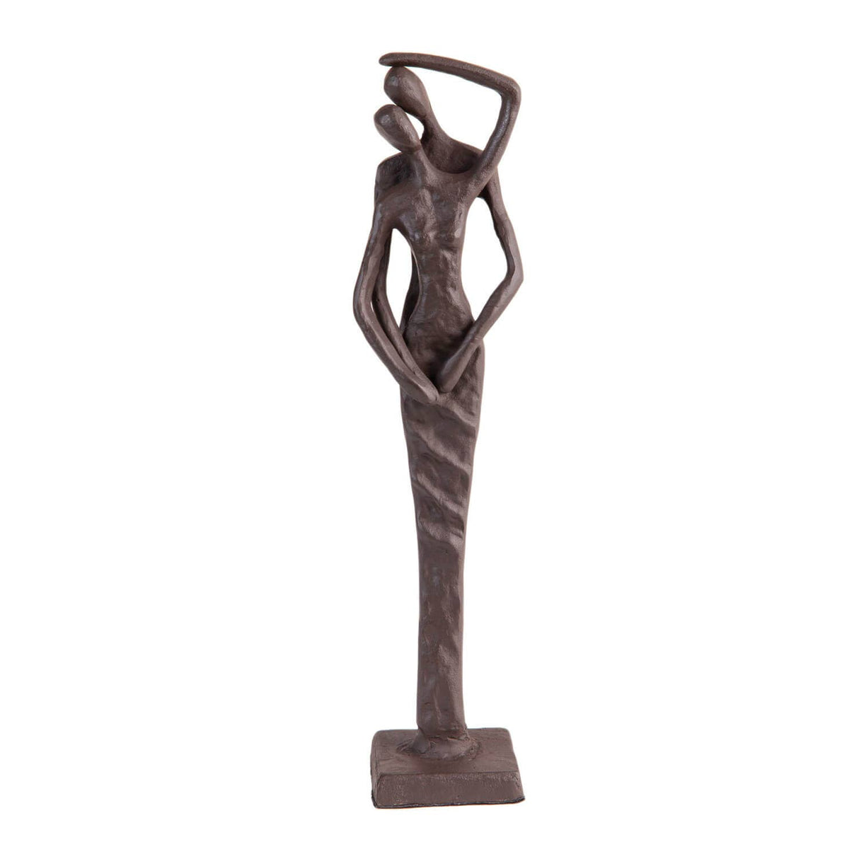 Embracing Couple Cast Iron Sculpture