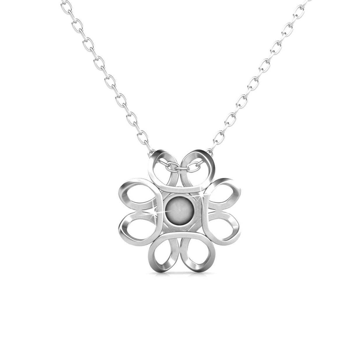 CARALI / MYC Paris - Daffodil Pendants - Silver and Crystal