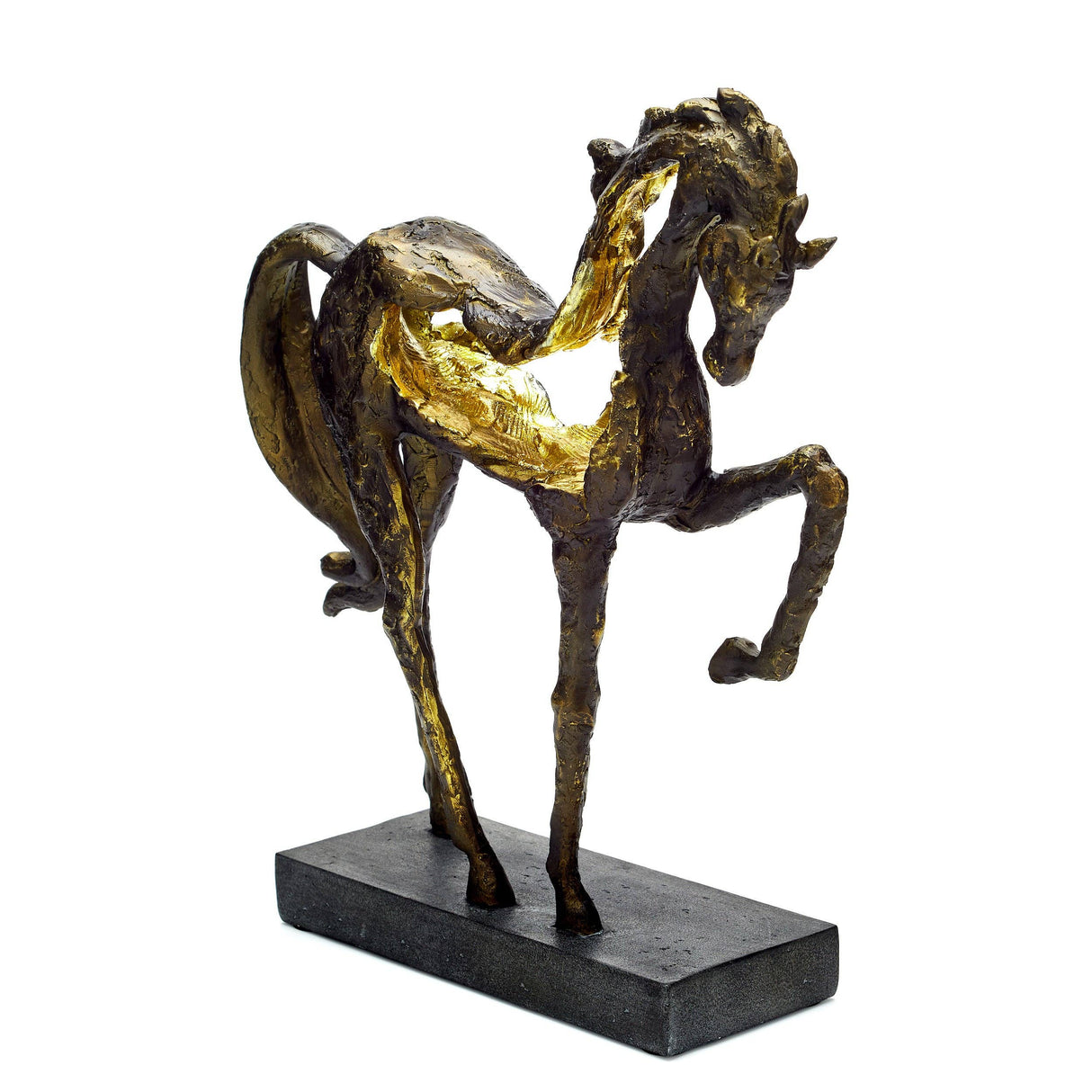 Small Prancing Horse Resin Sculpture