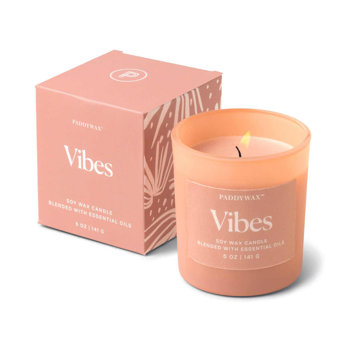 Designworks Collective - Paddywax Wellness Glass Candle - Pink - Vibes.