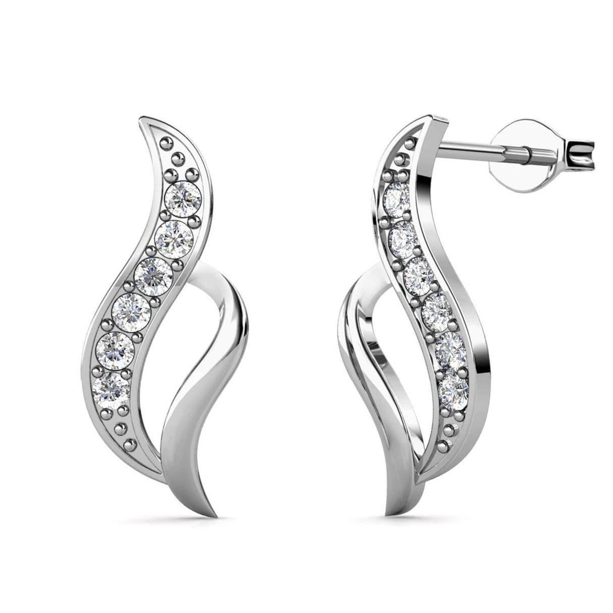 CARALI / MYC Paris - Destiny Earrings - Silver and Crystal