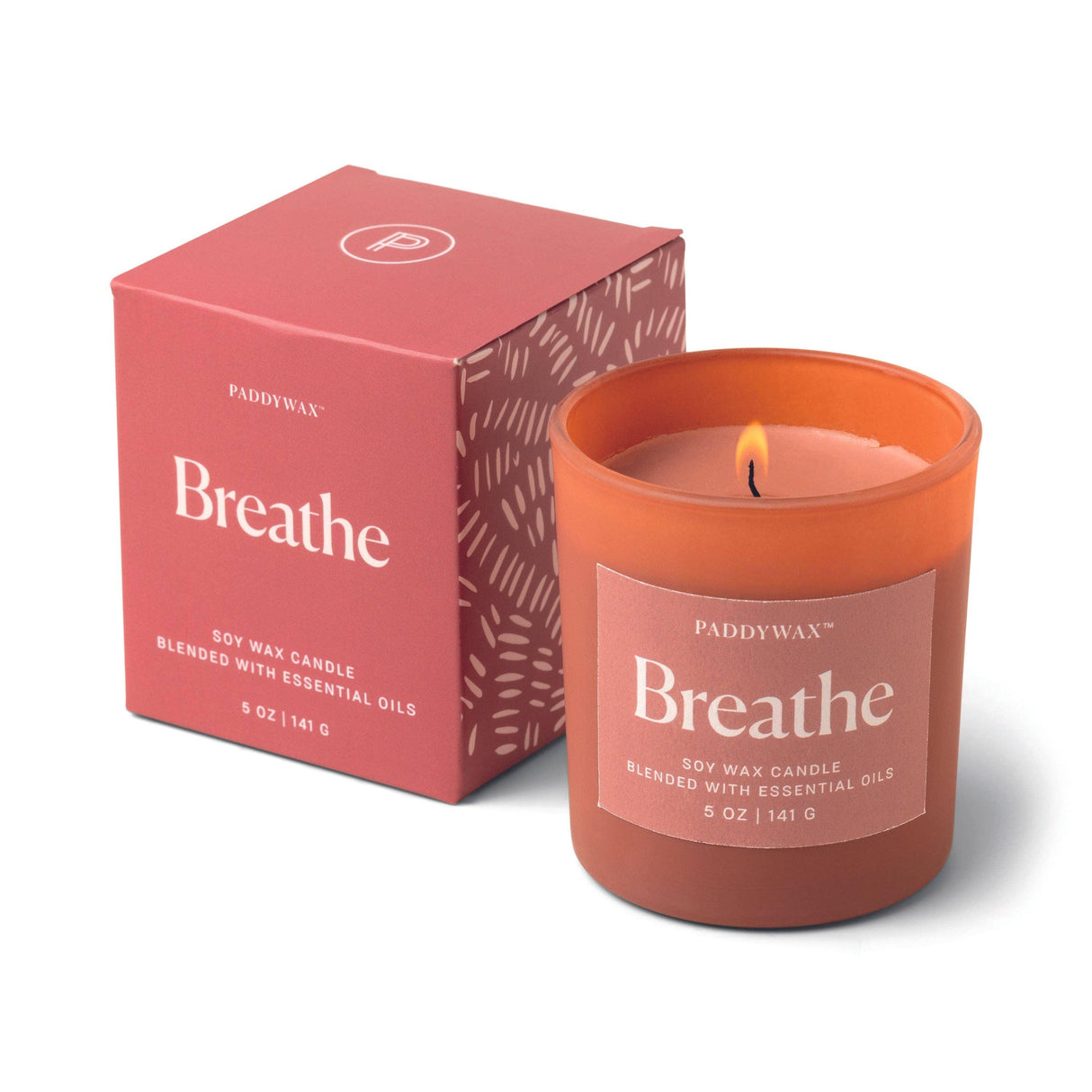 Designworks Collective - Paddywax Wellness Glass Candle - Red - Breathe.
