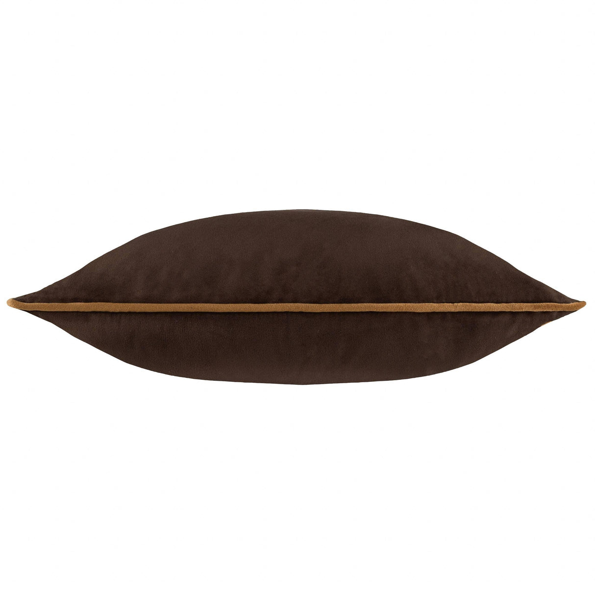 Square Velvet Cushion Chocolate/Caramel
