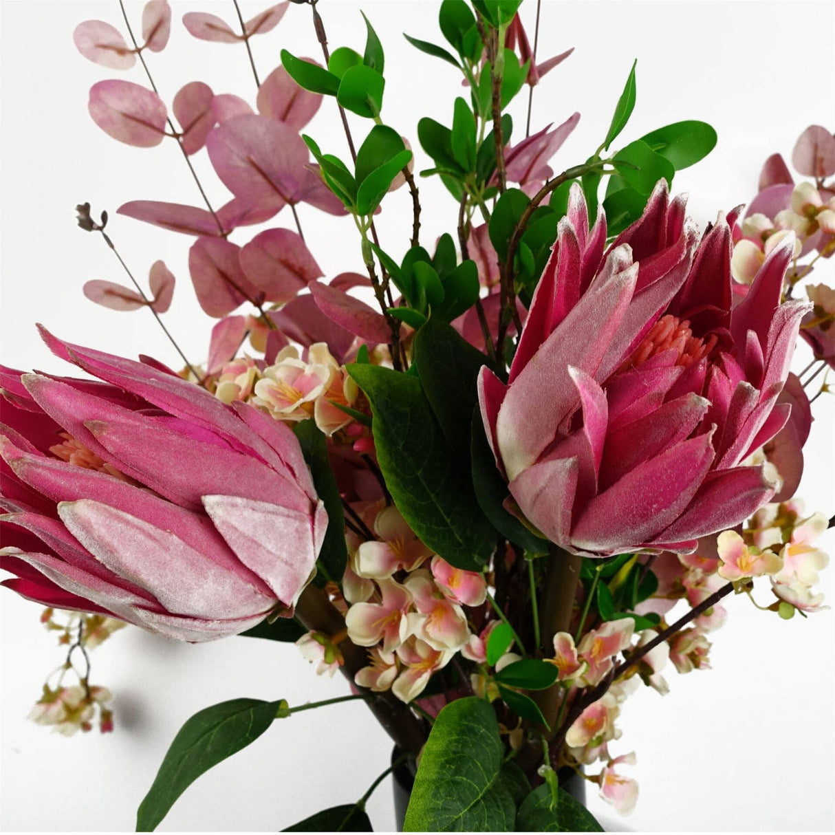 Pink Eucalyptus Foliage Stem – 80cm Artificial Floral Stem