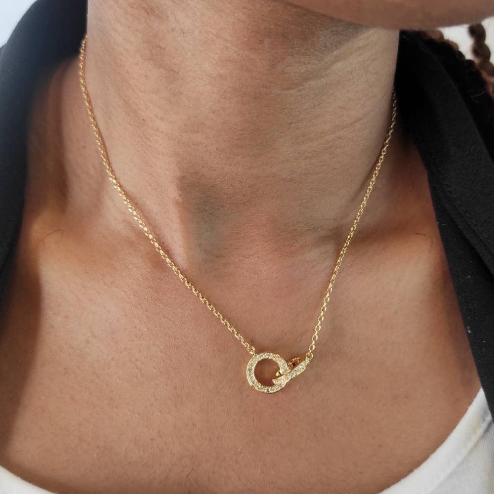 CARALI / MYC Paris - Chic Circle Hoop Jewelry - Gold and Crystal