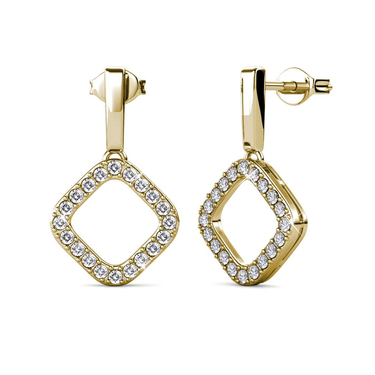 CARALI / MYC Paris - Irina Gold and Crystal Earrings