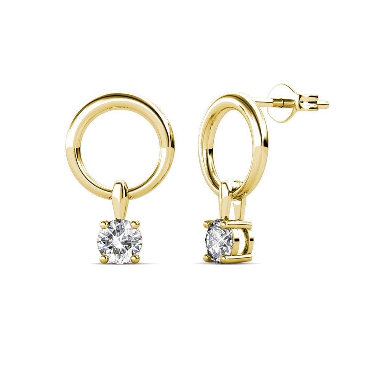CARALI / MYC Paris - Octavia Earrings - Gold and Crystal
