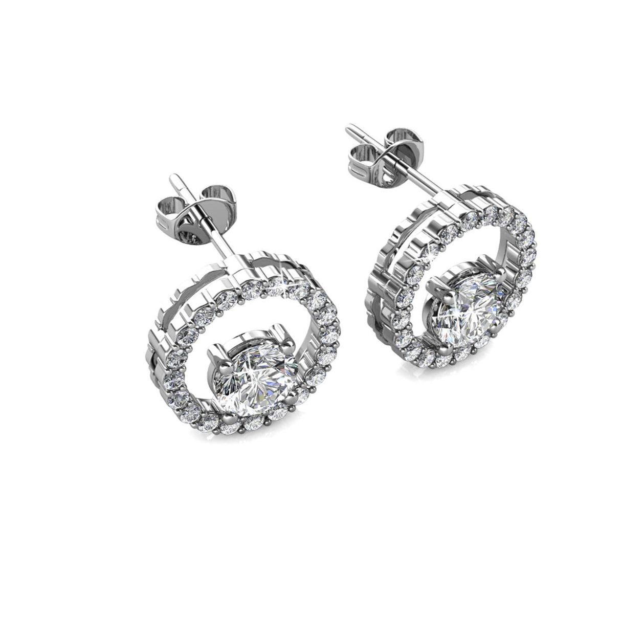 CARALI / MYC Paris - Desiree earrings - silver and crystal