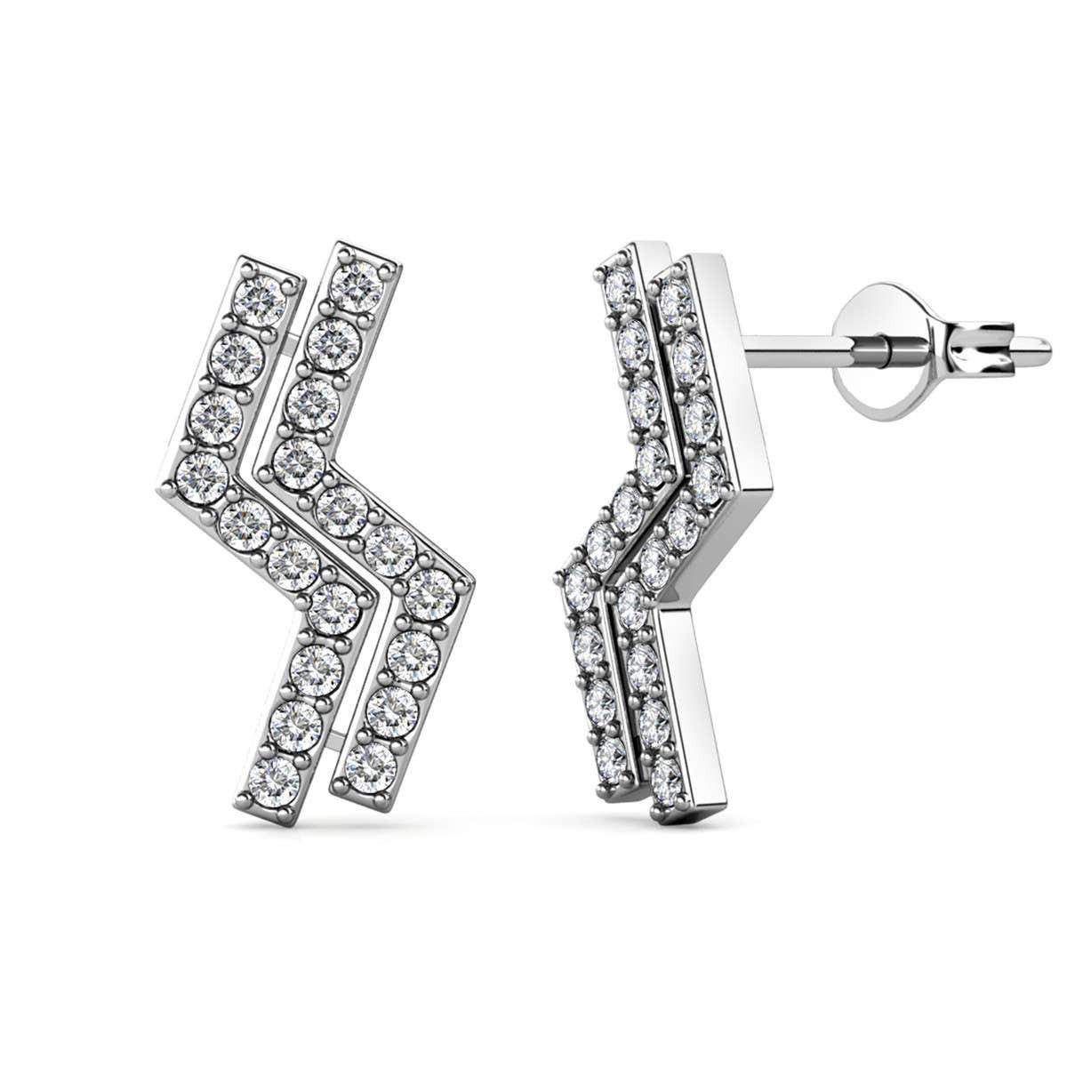 CARALI / MYC Paris - Brontide earrings - silver and crystal