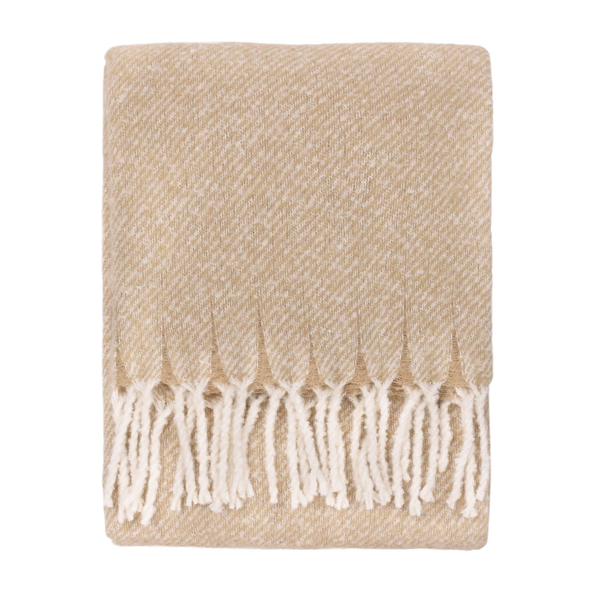 Riva Home - Isla Woven Tasselled Throw Natural: Natural / 130 x 180cm
