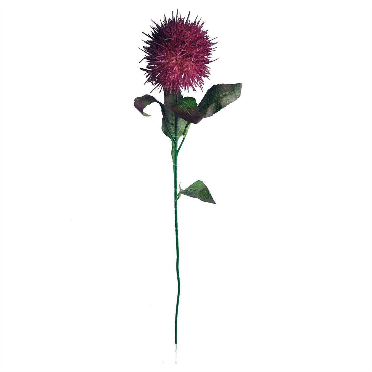 Globe Thistle Purple Ball Artificial Flower Stem – 70cm Faux Floral
