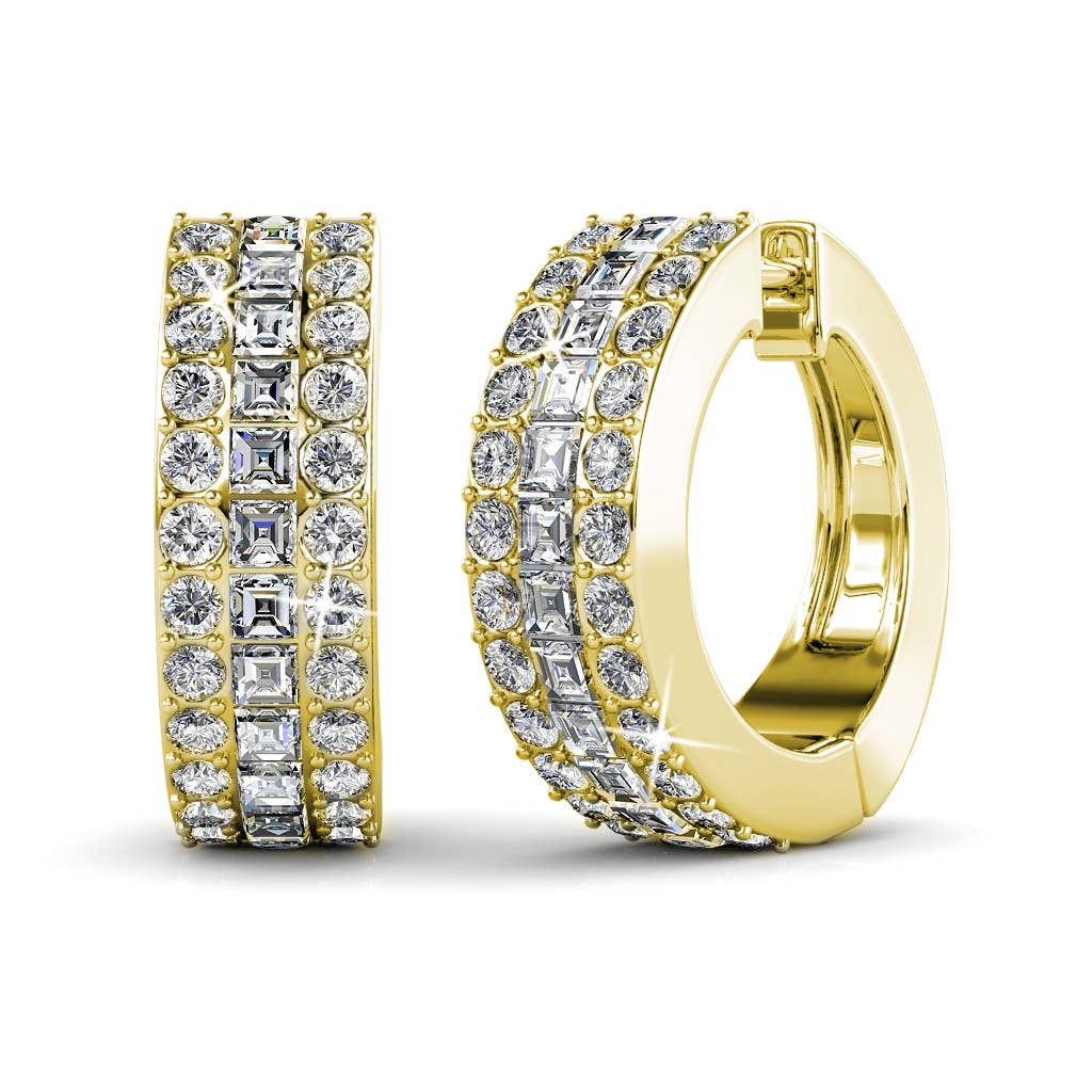 CARALI / MYC Paris - Olena Earrings - Gold and Crystal