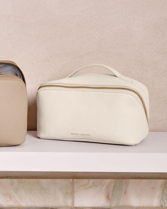 Medium Make Up / Wash Bag Off White
