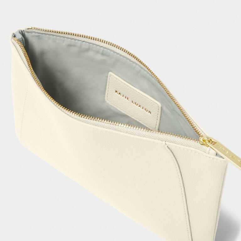 Hana Pouch in Ecru.