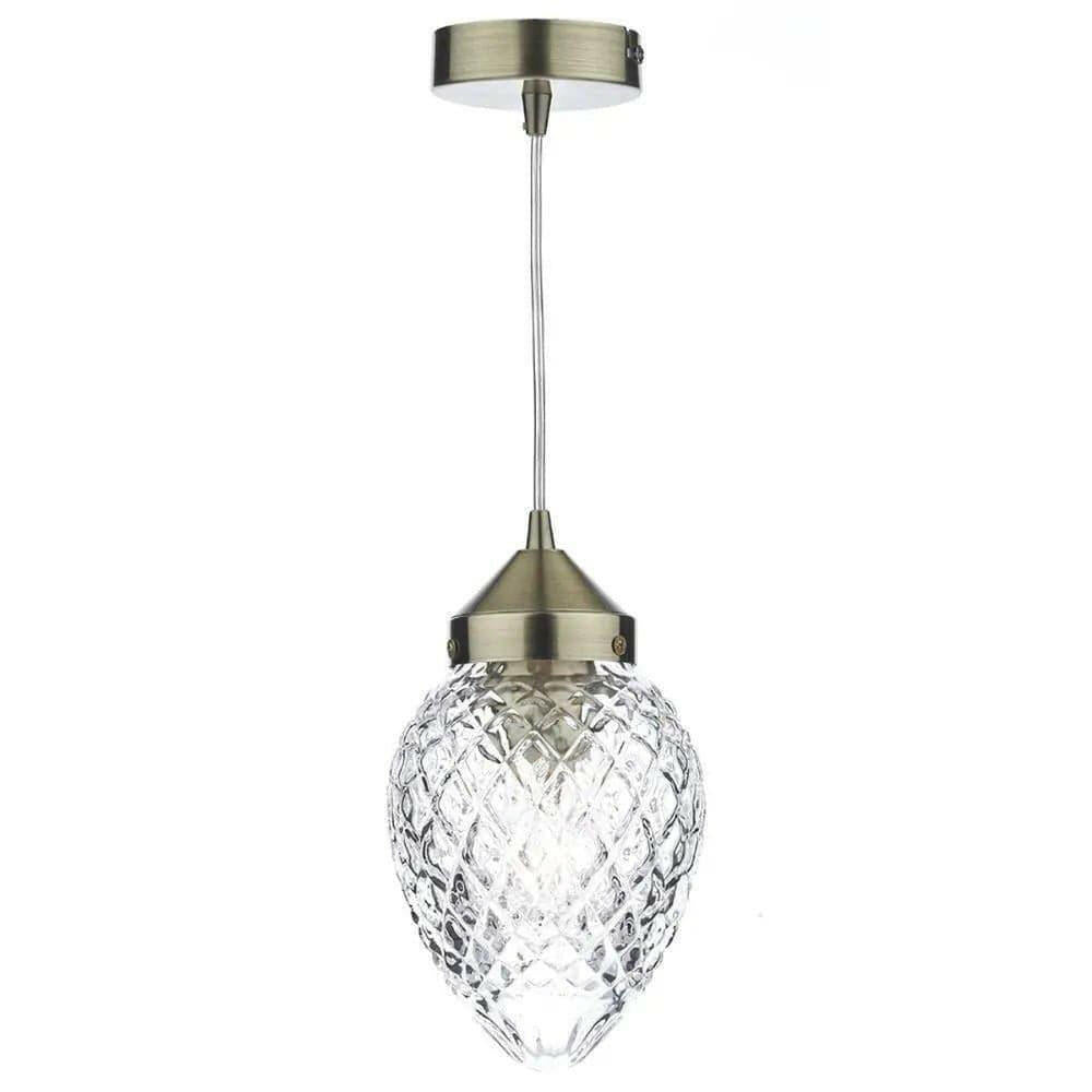 Agatha Cut Glass Pendant Light.