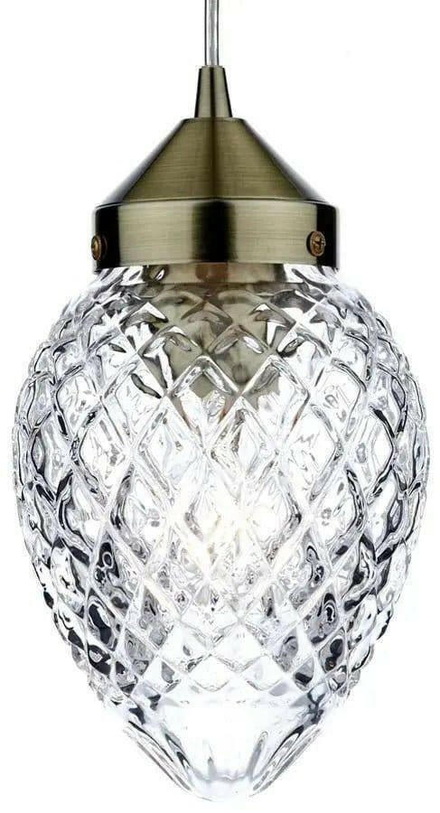 Agatha Cut Glass Pendant Light.
