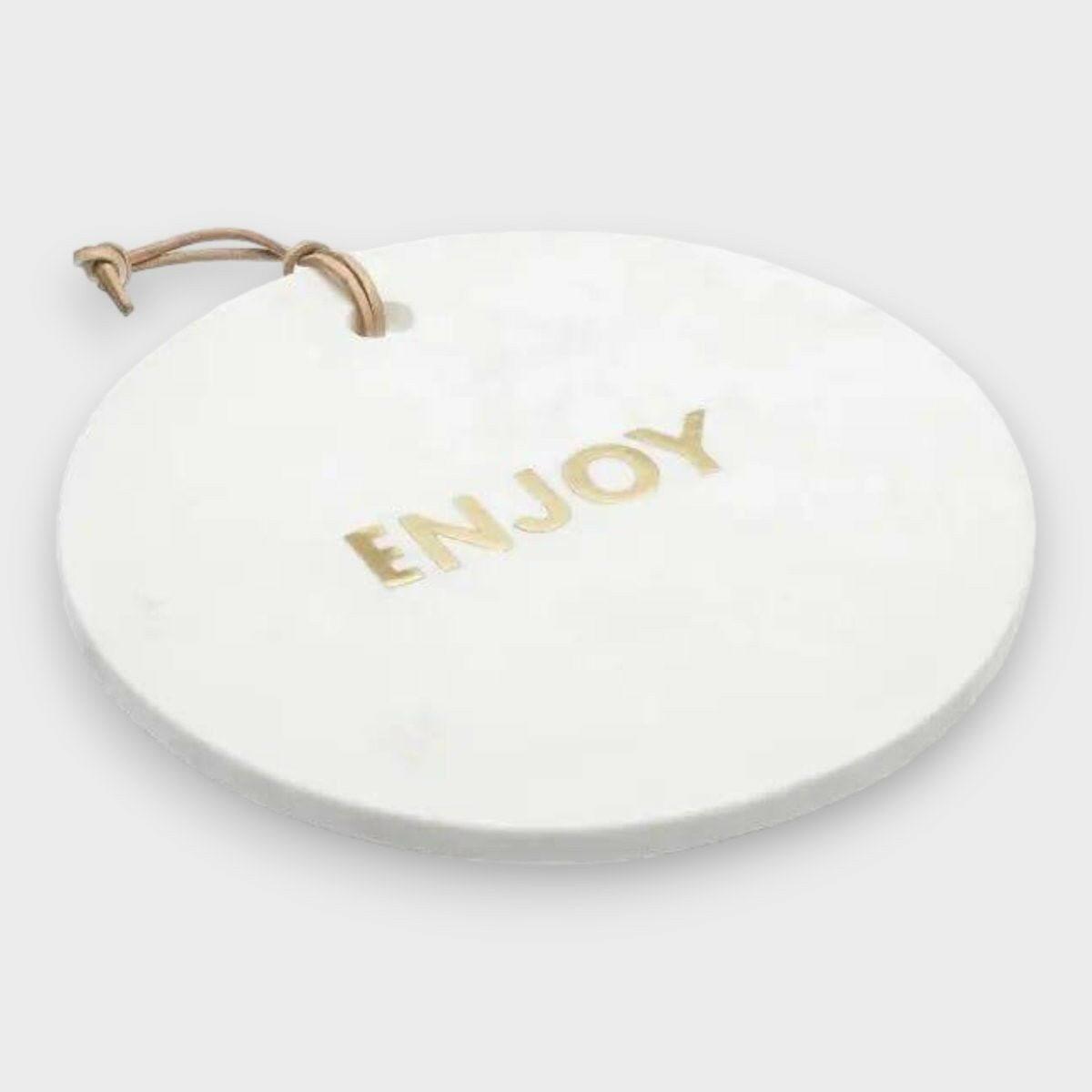 Artesa Round White Marble Cheese Board - Persora