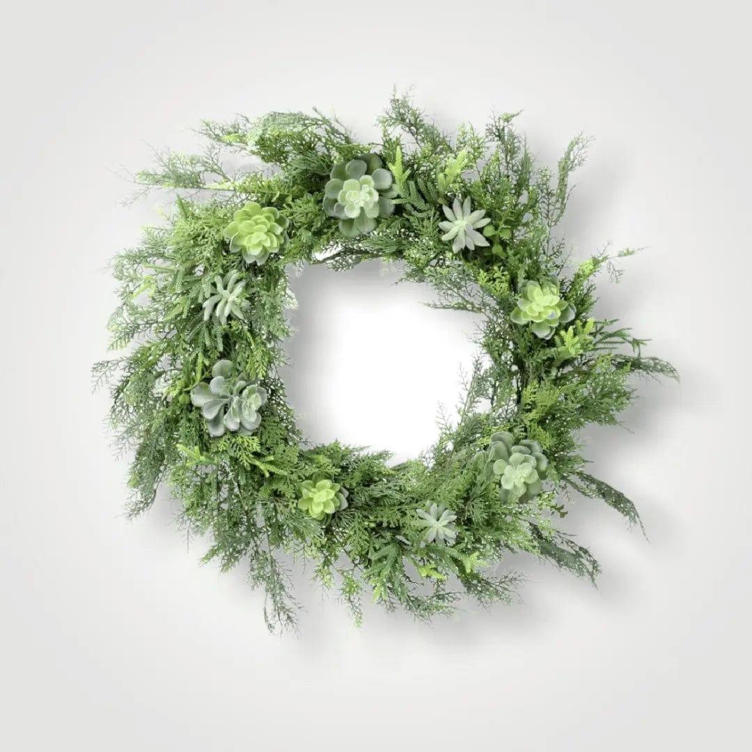 Artificial Succulents Wreath.