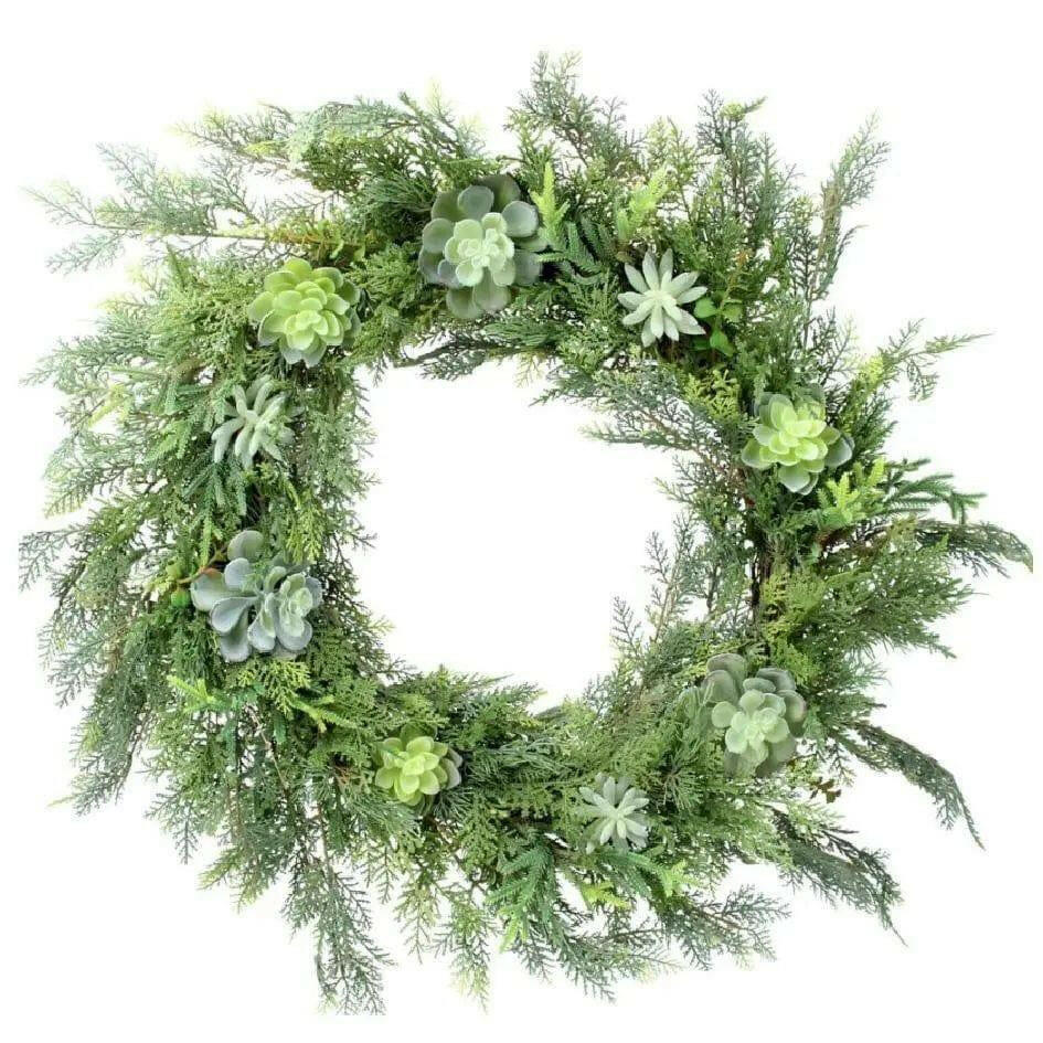 Artificial Succulents Wreath.