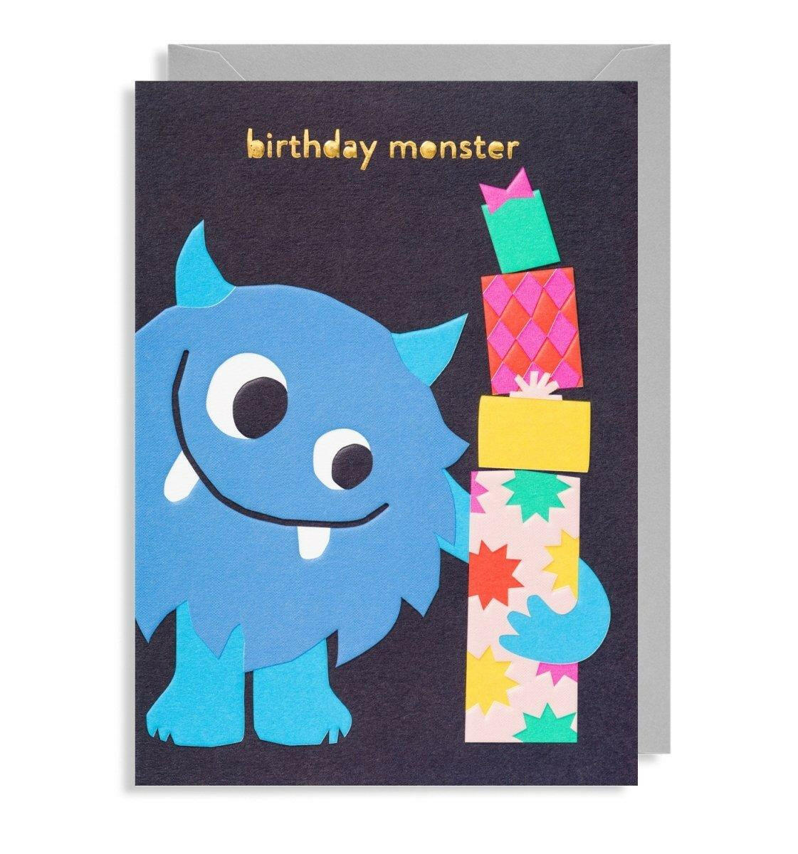 Birthday Monster Greeting Card.