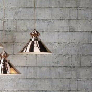 Dauphine 1 Light Copper Pendant Light.