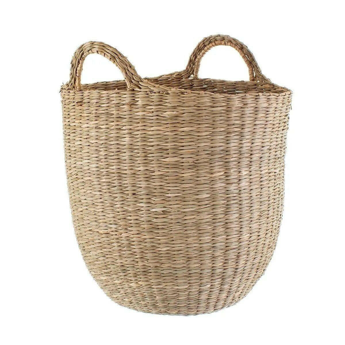 Large Woven Sea Grass Basket.