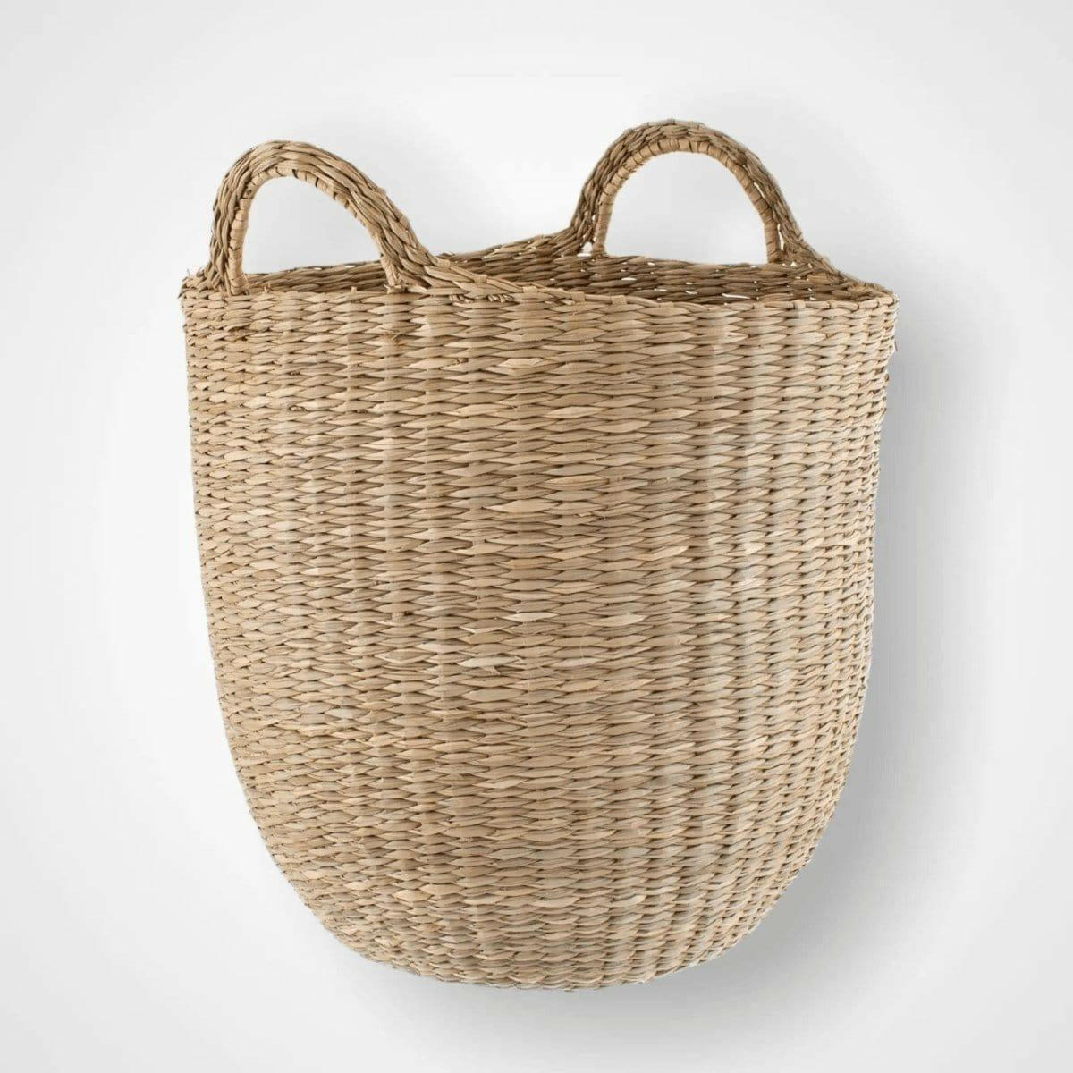 Large Woven Sea Grass Basket.