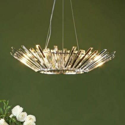 Nimbus 6 Light Pendant Polished Chrome Crystal.