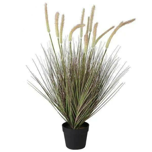 Potted Faux Onion Grass.