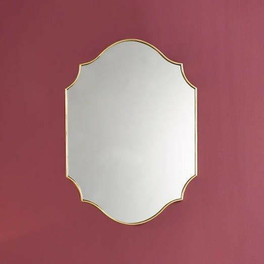 Ruggiero Rectangle Mirror With Gold Detail 70 x 50cm.
