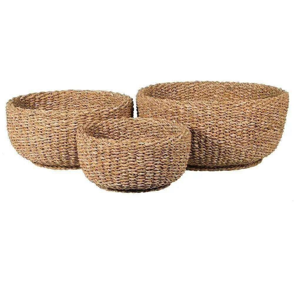 Small Round Woven Basket.