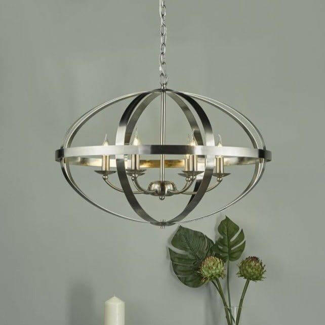 Symbol 6 Light Pendant.