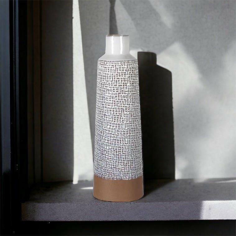 White Textured Vase - Persora