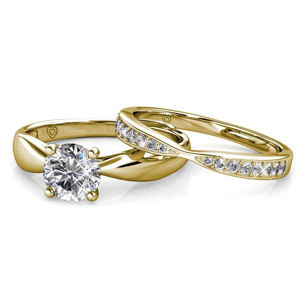 CARALI / MYC Paris - Prestige Ring - Gold and Crystal: 56