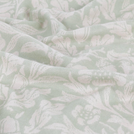 Sage Green Acorn Tonal Jacquard Throw