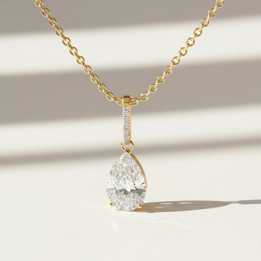 CARALI / MYC Paris - New Drop Pendant - Gold and Crystal