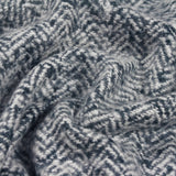 Riva Home - Weaver Herringbone Throw Navy: Navy / 130 x 180cm.